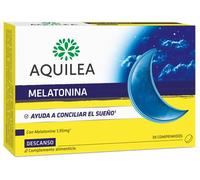 AQUILEA Melatonina 30 Comprimidos | Ayuda a Conciliar el Sueño para dormir| Vitamina B6 | Descanso profundo