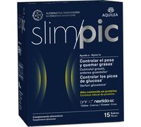 Aquilea Complemento alimenticio Slimpic - Control de peso y reducción de grasa - 15 sobres Limón