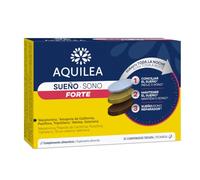 AQUILEA Sueño Forte | 30 comprimidos Tricapa | Descanso Nocturno | Melatonina, Pasiflora, Amapola de California, Valeriana y Melisa. Vitamina D B6. Sin Gluten, Sin Lactosa, Sin azúcar añadido