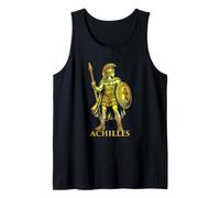 Aquiles Mito Griego La Ilíada Odisea Trojan Guerra Mitología Camiseta sin Mangas
