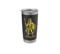 Aquiles Mito Griego La Ilíada Odisea Trojan Guerra Mitología Vaso térmico de acero inoxidable de doble pared
