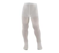 AQUILONE - Medias Erika para Niña, Medias de Niña Veladas con Estampado de Lunares, Medias de Ceremonia, Fabricadas en Italia, Blanco x1 Par, 8 años
