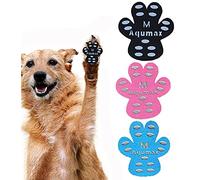 Aqumax Almohadillas de tracción protectoras para patas de perro, fundas para patas de perro, calcomanías para pies en pavimento frío de verano, zapatos de perro, botines y calcetines, 12 juegos (48