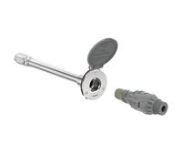 Aquor House Hydrant V1+ - Grifo de pared para exteriores con conexión rápida y antisifón, a prueba de congelación, 12 pulgadas, gris pizarra
