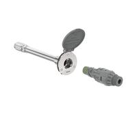 Aquor House Hydrant V1+ - Grifo de jardín para exteriores sin heladas con conexión rápida y antisifón, 10 pulgadas, polímero gris pizarra
