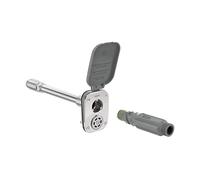 Aquor House Hydrant V2+ - Grifo de jardín para exteriores sin heladas con conexión rápida y antisifón, 10 pulgadas, polímero gris pizarra