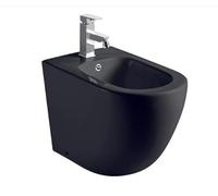 Aquore | Bidé a suelo BTW Génova | Compacto Negro Mate | Referencia 387042