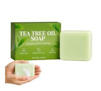 Aqvera Jabon Antifungico de Aceite de Árbol de Té para el Cuidado de la Piel, Pie de Atleta, Áreas Íntimas y Uñas - Efecto Refrescante, Fórmula Natural