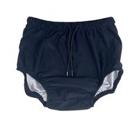 AQX Pañales de natación reutilizables para adultos, necesidades especiales, pañales de tela lavables, a prueba de fugas, pañales de nadadores para protección de incontinencia, unisex (L, azul)
