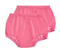 AQX Ropa interior a prueba de fugas para adultos para incontinencia, lavable, de bajo ruido, reutilizable, cubierta de plástico, unisex, 2 piezas, rosa, XXL