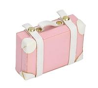 aqxreight 1:6 Moda Casa de Muñecas Equipaje Mini Muñeca de Metal Maleta 3 X 2 X 1 Pulgadas Juguete en Miniatura Maleta para Casa de Juego de Flores de de Accesorios Brillantes y Similares Regalos y