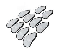 aqxreight 10 Uds. Fundas para Cabezas de Palos Malla de Nailon Transpirable Forro Suave Juego de Fundas Protectoras para Hierro Gancho y Cierre de Tamaño Mediano para Viajes y Torneos (Gray)