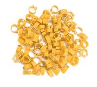 aqxreight 100 UNIDS/Bolsa 8 MM 001-100 Anillos de Bandas de Patas de Pájaro de Paloma con Letras de Plástico Numeradas Piezas de un Uso, Cada una Tiene y USA Material No Tóxico para un Tiempo de