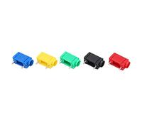 aqxreight 10pcs PCB Banana Socket Buena Conductividad 4 Mm Conector PCB Conector de Panel Buena Estabilidad y USO Múltiple eficiente. Es Socket 4 Mm y Cable de Prueba única Banana