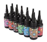 aqxreight 12 Piezas de Resina UV, Colores Surtidos, Curado Rápido, Colores Vivos, Resina Epoxi UV Ampliamente Utilizada para Hacer Joyas de Bricolaje AB que Se Mezcla entre sí Es Es eficiente.