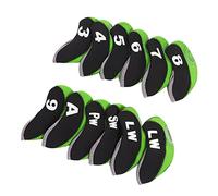 aqxreight 12 Uds. Fundas para Cabezas de Putter Blade Club Headcovers Chaqueta Protectora de Neopreno para Entrenamiento Uso Diario Blanco para Que el Palo de Putter No le dé Tela Suave Es un (Green)
