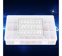 aqxreight 1200pcs 24 Valores 50V 10pf-10UF Capacitor de Cerámica Monolítica Kit Surtido