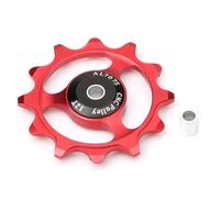 aqxreight 12T/14T Bicicleta Desviador Trasero Rueda 9/10/11 Polea Guía de Velocidad Piezas de Bicicleta Accesorios y Cuñas Internas Instaladas Construcción de Acero 40097 con Parte Trasera con (12T)