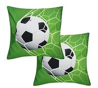 aqxreight 2 Fundas de Cojín con Diseño de Pelota Deportiva, Funda de Almohada para sofá, Funda de Almohada de Poliéster, Piel de Melocotón, Funda de Almohada con Pelota Deportiva para