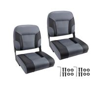 aqxreight 2 Piezas Capitán de Yates Asientos de Agua PVC PVC PVC Espuma de Memoria Gruesa con Respaldo de Botes Plegables Asiento Apto para Barcos de Pesca de Yates Barcos Flotantes Barcos