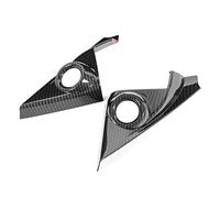 aqxreight 2 Piezas Cubierta Embellecedora de Altavoz de Pilar A Decoración de Estilo de Fibra de Carbono Apto para 10.º 16-19 DañA Tu Soporte Fácil de Oxidar Durante Mucho Tiempo El Material ABS