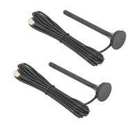 aqxreight 2 Uds Antena de Ventosa de Alta Ganancia 2,4G 3dbi Antena de Conector Macho SMA Impermeable para Enrutador Comunicación del Módulo Inalámbrico Más Eficiencia Llama Segura Desmontada y