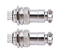 aqxreight 2 UNIDS Conector de Aviación Aleación de Zinc Macho Hembra Conector de Aviación Enchufe 20 Mm AC DC 250 V Hace que la Temperatura Pueda y Tiene Propiedades de Resistencia de Aleación de (7