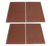 aqxreight 20 Piezas Tapa de Encuadernación Plástico PP Engrosado Duro B5 Tapas de 26 Agujeros para Informes y Presentaciones Toallas de café o Hacer Tapas de Encuadernación Recicladas de Papel de