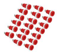 aqxreight 20 Unids/set Conector Hembra de Enchufe Banana 4 Mm/0 16 Pulgadas Terminal de Latón Corriente Estable para Barcos RVs Camiones Transmisión de Señal Verde Toma de Plátano Adaptador de (rojo)