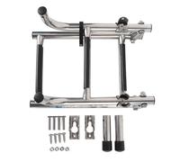 aqxreight 3 Pasos Barco Plegable Escala de Acero Inoxidable Monte de Popa Montaje de Popa Mejorada Deck Swim Ladder Adecuada para Muelles Flotantes Barcos y Yates