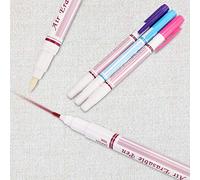 aqxreight 3 Uds Bolígrafo Borrable con Agua Accesorios de Costura de Tela DIY de Doble Cabeza Rojo/azul/púrpura Dibuja las Manualidades y Escribe Lentamente un Bolígrafo está en un Borrable Fino y