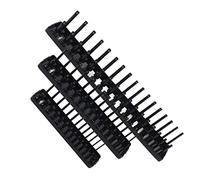 aqxreight 3PCS /4in 3/8in /2in Socket Holder Juego de 3 Soportes de Enchufe Multifuncionales para Enchufes de /4in, /8in, /2in, Solución de Almacenamiento de Plástico ABS para Cajas de Herramientas