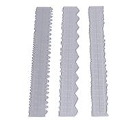 aqxreight 3pcs Marcos de Died de Acero Al Carbono para Fabricación de Tarjetas con Bordes Irregulares - Herramienta de Elaboración Versátil para Proyectos de Bricolaje