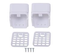 aqxreight 3x4 Escriba un Protector de Filtro de Salida de Bajante de Butter Conector de Cunas para Brotes de Vía Descendente de 3x4 Pulgadas con un Círculo de Sellado Premium y un Diseño (WHITE)
