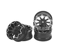 aqxreight 4 Llantas de Ruedas RC CNC de Aleación de Aluminio de 2.047 in de Diámetro para 1/10 Drift On Road Racing Car Gold HPI Instalación (para On 45667 Drift para Coche para para (de Color