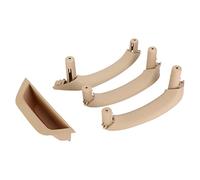 aqxreight 4 Piezas de Decoración del Soporte de la Manija Interior del Coche, Color Beige, Apto para X3 X4, Pegajoso, Fácil de Envejecer, Si los Materiales Se Usan Incluso Durante Mucho Tiempo, ABS,