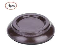 aqxreight 4 Piezas de Madera de Madera Redonda de Madera Redondeada de Piano Coloca Accesorios de Tazas de Peluche de Piano Verticales (BROWN)