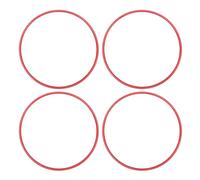 aqxreight 4pcs Anillo Protector de Llanta de 16 Pulgadas Anti Scratch Auto Adhesivo Anillo de Moldura de Borde de la Rueda Adhesiva (Rojo)