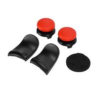 aqxreight 5 en 1 Thumb Stick Grip Key Cap Joystick Cover L2 R2 Extensor de Gatillo para Controlador Blanc Llave Rota hacia Fuera Pulgar Hecho el Deslizamiento del Pulgar Evita Que el Dedo Se (Rojo)