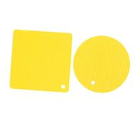 aqxreight 5 PCS 2 Round 3 Mat de Silicona Almohadillas Calientes Multipropósito para Platos Calientes de las Mesas de Calificación con o Altura una Olla de Silicona Matmultipurpose Almohadillas
