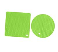 aqxreight 5 PCS 2 Round 3 Mat de Silicona Almohadillas Calientes Multipropósito para Platos Calientes de las Mesas de Calificación con o Altura una Olla de Silicona Matmultipurpose Almohadillas