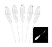 aqxreight 5 Uds Bobbers de Fundición de Plástico Transparente Bombarda Flotadores Giratorios de Pesca con Mosca Que Se Hunden 5g/10g/15g/20g Diseño Menos Bobber hasta Debajo de la Línea Gran (10g)