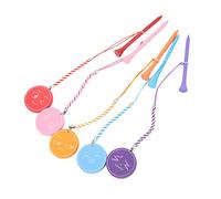 aqxreight 5 uds. Camisetas de Madera de 3 1/4 Pulgadas con Cuerda Antipérdida y Espuma Eva Magnética Expresión Multicolor para Entrenamiento y Juegos