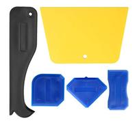 aqxreight 5 Unids/set Kit de Raspador de Sellador de Plástico Herramienta de Embellecimiento de Costura de Pegamento de Vidrio para Juntas Superficies de Lechada sin Temperamento N Removedor de