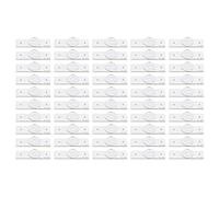 aqxreight 50 Piezas 3 V SMD LED Lente Tablero de Fibra de Vidrio para 32 65 Pulgadas Kit de Reparación de TV Reemplazo de Cuentas de Luz Filtro óptico de Retroiluminación de Alta Dureza