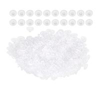 aqxreight 500 Piezas DIY Pendientes Tapón Trasero Pendientes Transparentes de Silicona Respaldo de Bloqueo Accesorio de Tapón para los Oídos Estimulación Alergia, etc. No Sostiene Tapones Perfectos