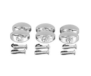 aqxreight 6 Piezas Botones de Clavija de Afinación de Guitarra Perillas de Afinador de Metal Fácil de Instalar Reemplazo para Guitarra Eléctrica Acústica Plata y Largo Afinador EASY Botones de