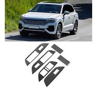 aqxreight 6 Piezas de Fibra de Carbono para Conducción a la Izquierda, Cubierta de Panel de Interruptor de Ventana de Coche, Ajuste para 11-18, Hermoso Estilo Elegante, Llamativo, Daño y sin