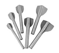 aqxreight 6 Unids/set Cuero Carft Forma de V Cortador de Extremo de Cinturón de Perforación para Costura de Cuero en el Hogar Estuche para Tarjetas Bolso le Forma de V PunchBelt Cortador de Extremo