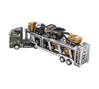 aqxreight 7 En Transport Truck Joy Alloy Tull Función de Función Carrier Modelo Modelo de Camión con 6 Vehículos SM Enginee 12.6 Pulgadas Rojo, con un Nuevo Camión Toycarrier de Camiones de (Verde,